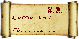 Ujszászi Marcell névjegykártya