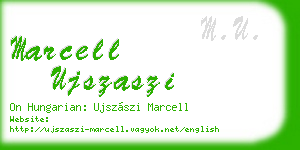 marcell ujszaszi business card
