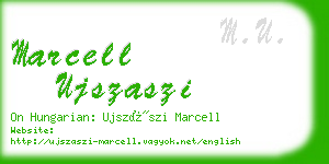 marcell ujszaszi business card